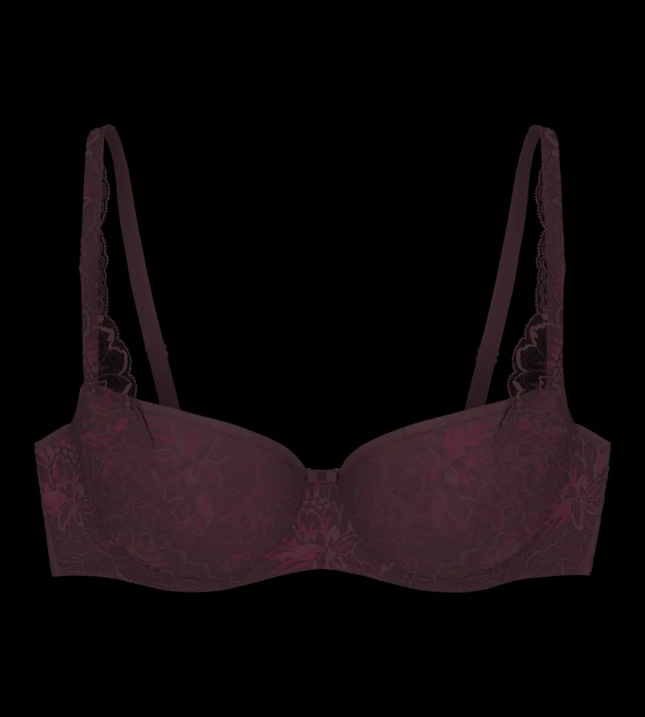 Fuller Cups|Underwired Bras>Triumph AMOURETTE CHARM Burgundy