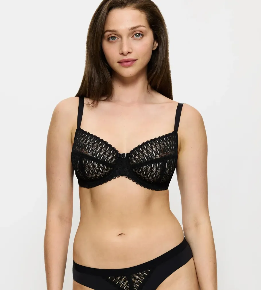 Fuller Cups|Underwired Bras>Triumph AURA SPOTLIGHT Black