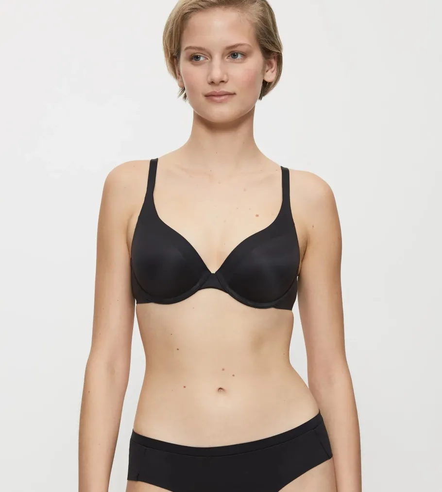 Fuller Cups|Underwired Bras>Triumph BODY MAKE-UP SOFT TOUCH Black