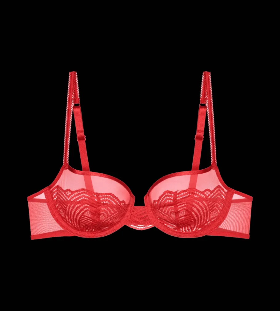 Fuller Cups|Underwired Bras>Triumph DELIGHTFUL SPOTLIGHT Rouge