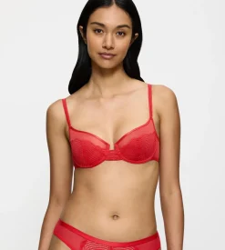 Fuller Cups|Underwired Bras>Triumph DELIGHTFUL SPOTLIGHT Rouge