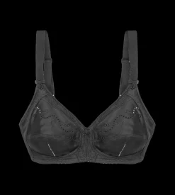 Non-wired Bras|Unpadded Bras>Triumph DOREEN + COTTON 01 Black