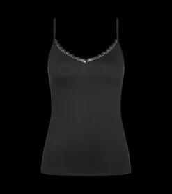 Camisoles, Vests, Tops>Triumph FEEL OF COTTON Black