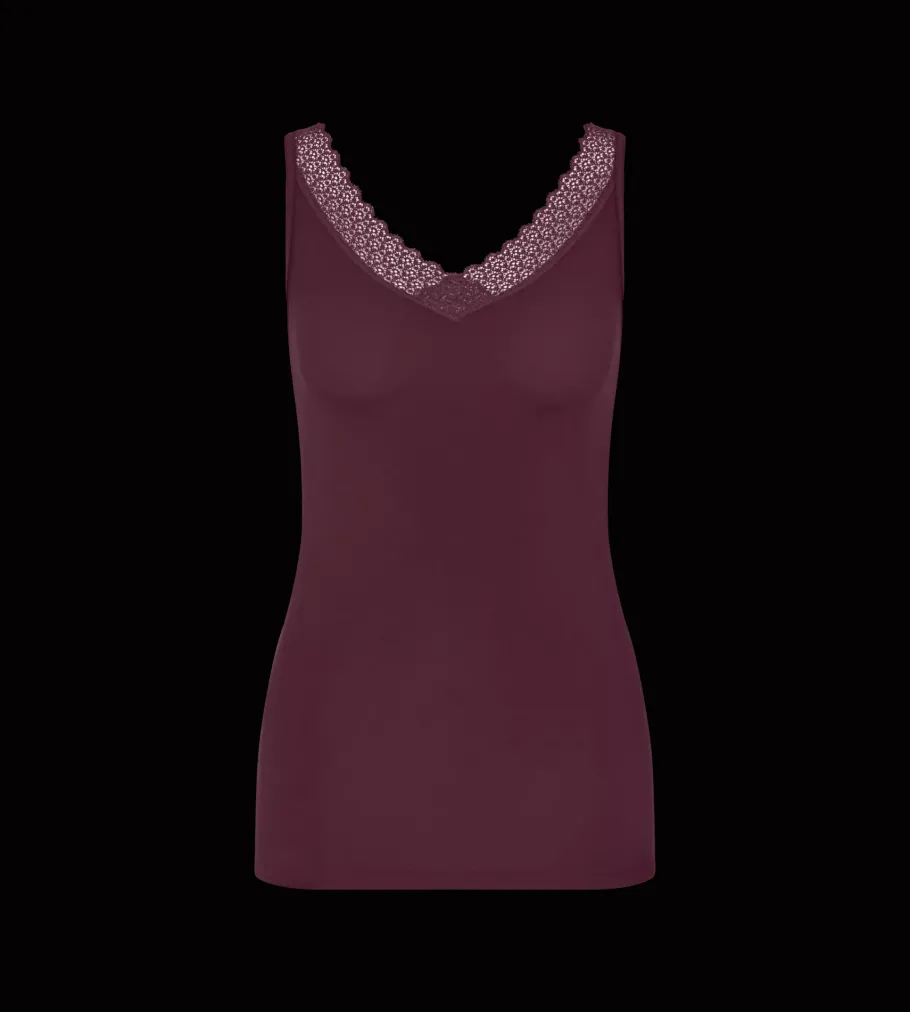 Camisoles, Vests, Tops>Triumph FEEL OF MODAL Burgundy