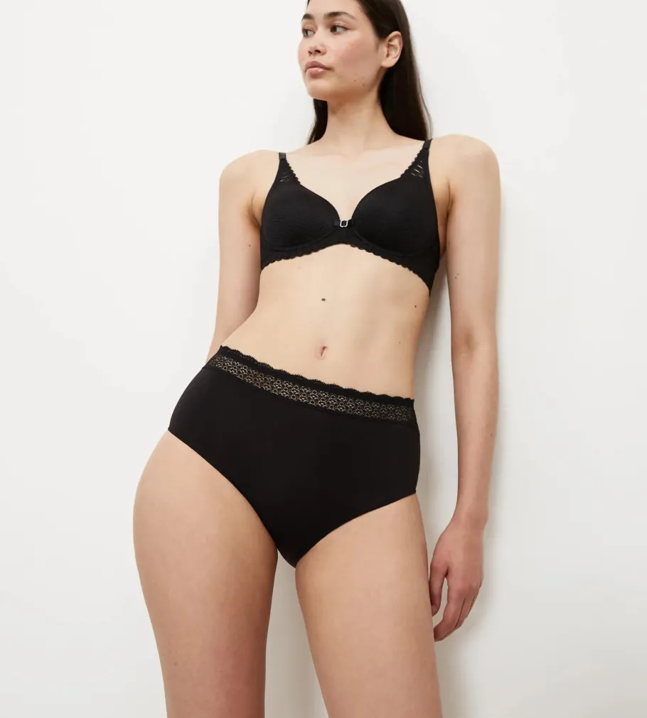 High Waisted>Triumph FEEL OF MODAL Black