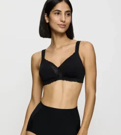 Fuller Cups|Non-wired Bras>Triumph MODERN LACE+COTTON Black