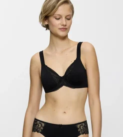 Fuller Cups|Underwired Bras>Triumph MODERN LACE+COTTON Black