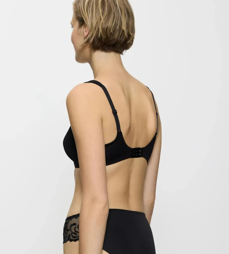 Fuller Cups|Underwired Bras>Triumph MODERN LACE+COTTON Black