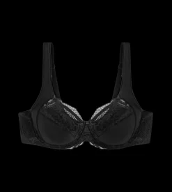 Fuller Cups|Underwired Bras>Triumph MODERN LACE+COTTON Black