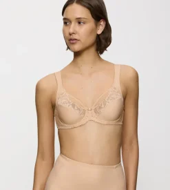 Fuller Cups|Underwired Bras>Triumph MODERN LACE+COTTON NeutralBeige