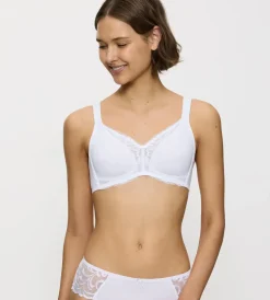 Fuller Cups|Non-wired Bras>Triumph MODERN LACE+COTTON White
