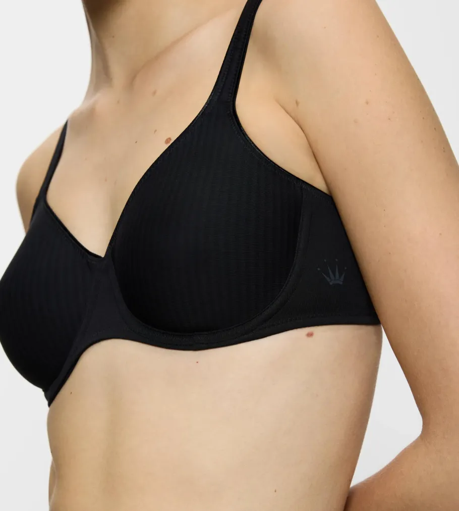 Fuller Cups|Underwired Bras>Triumph MODERN SOFT+COTTON Black