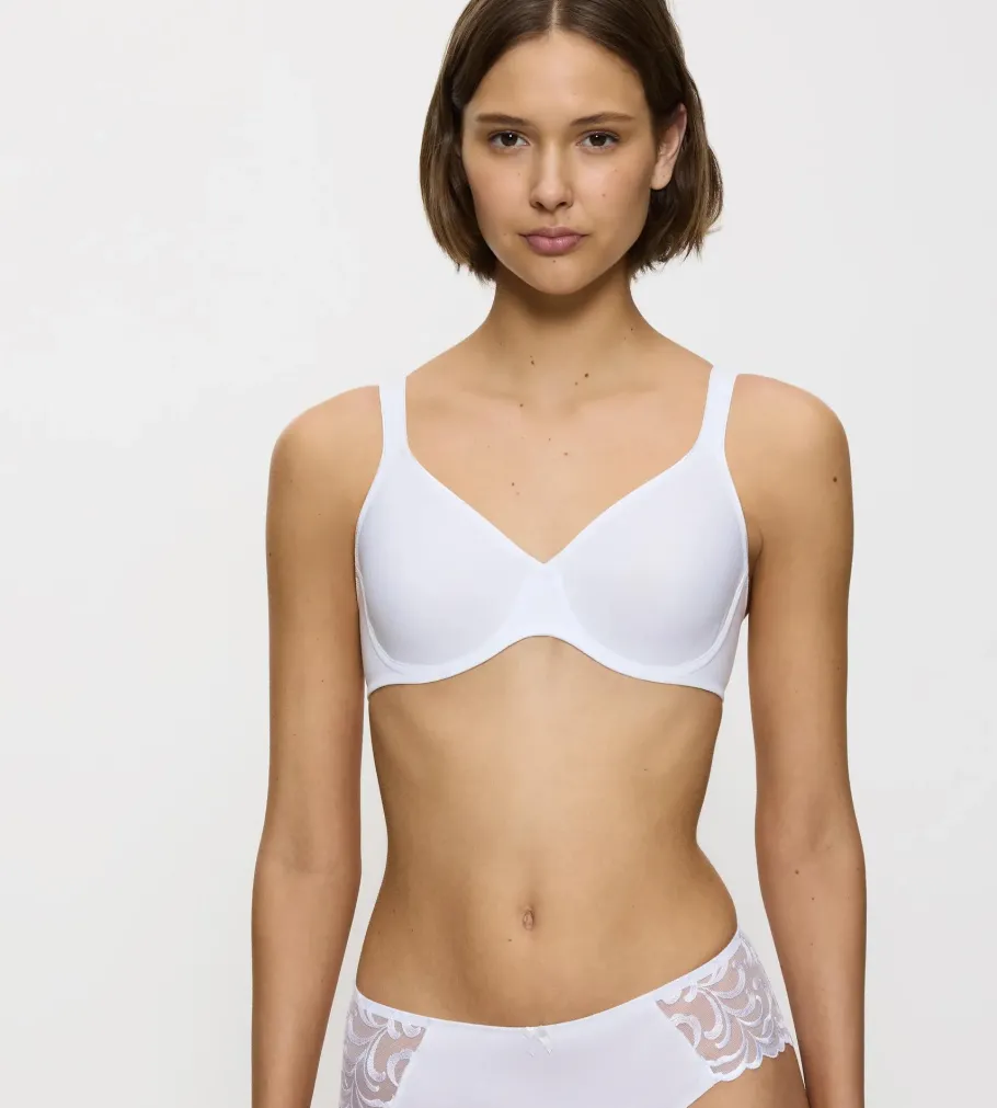 Fuller Cups|Underwired Bras>Triumph MODERN SOFT+COTTON White