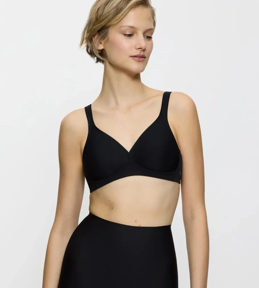 Fuller Cups|Non-wired Bras>Triumph MODERN SOFT+COTTON Black