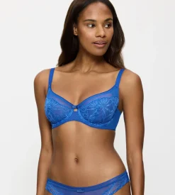 Fuller Cups|Underwired Bras>Triumph O - BEAUTY LILY T Interstellarblue