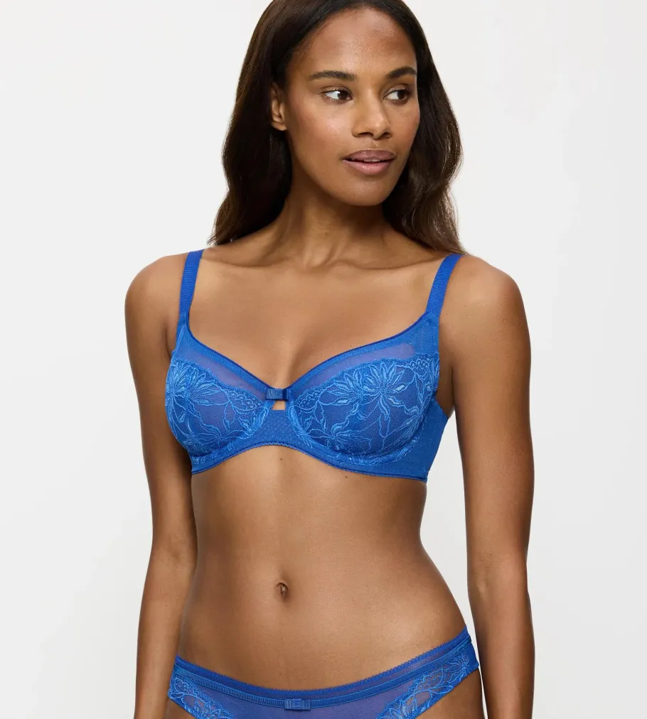 Fuller Cups|Underwired Bras>Triumph O - BEAUTY LILY T Interstellarblue