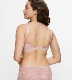 Fuller Cups|Underwired Bras>Triumph O - BEAUTY LILY T FigPink
