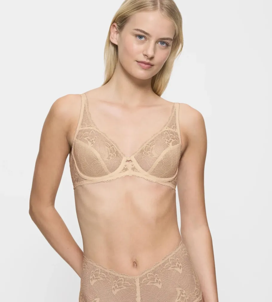 Fuller Cups|Underwired Bras>Triumph O - LIGHT PAONETTE T NudeBeige