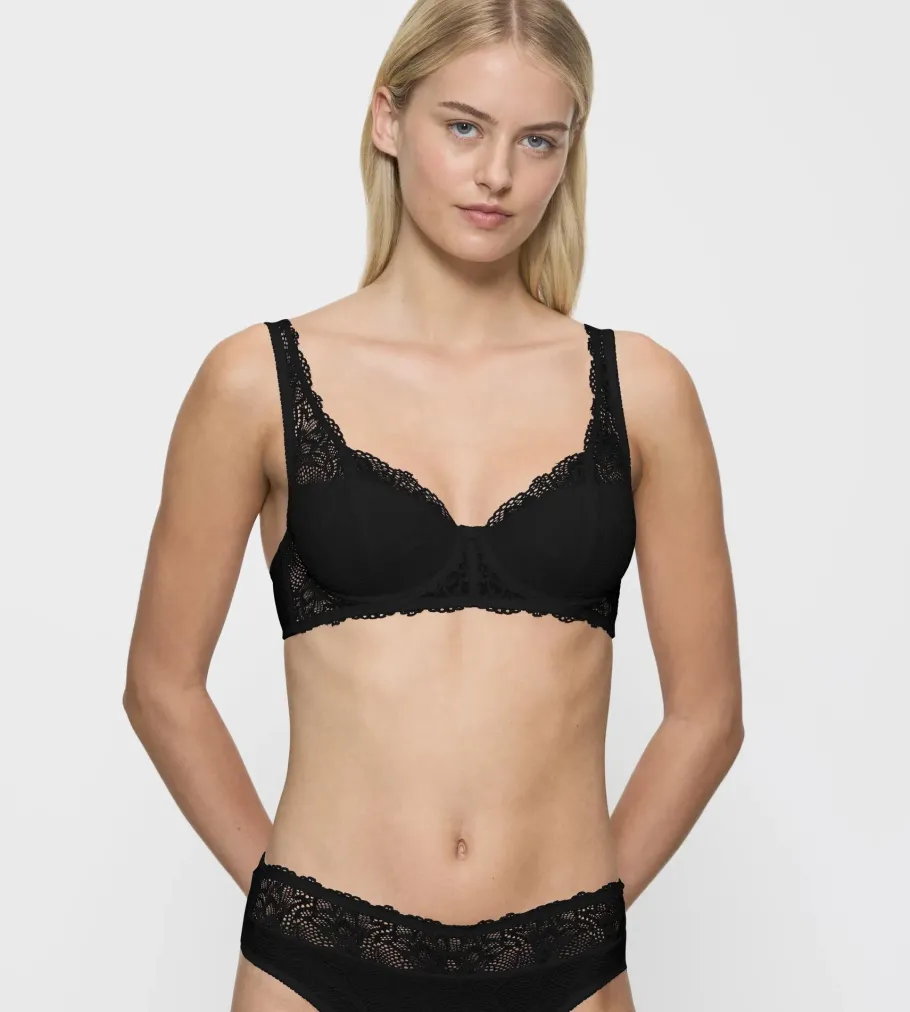 Fuller Cups|Underwired Bras>Triumph O - LIGHT PAONETTE T Black