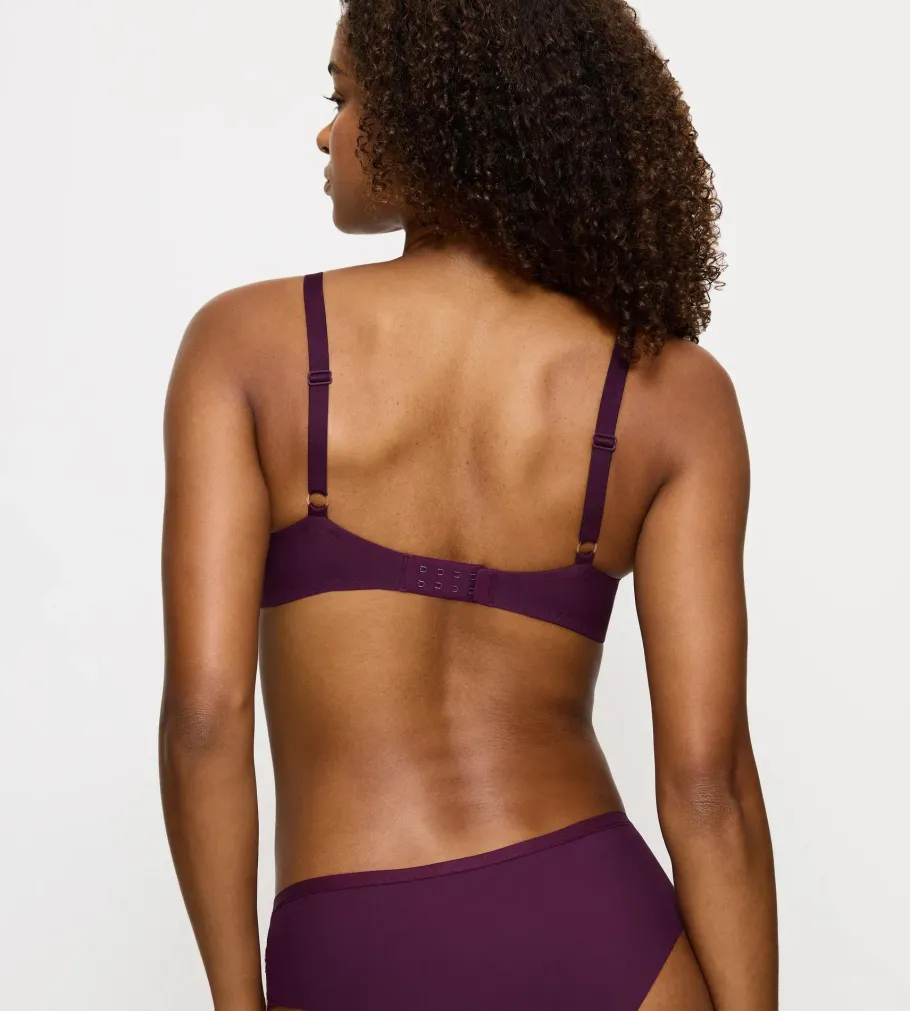Fuller Cups|Underwired Bras>Triumph O - SEXY ANGEL SPOTLIGHT Aubergine