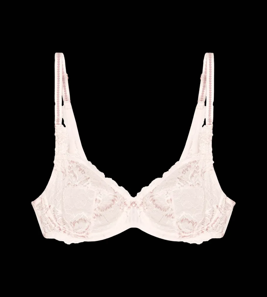 Fuller Cups|Underwired Bras>Triumph PEONY FLORALE Angora