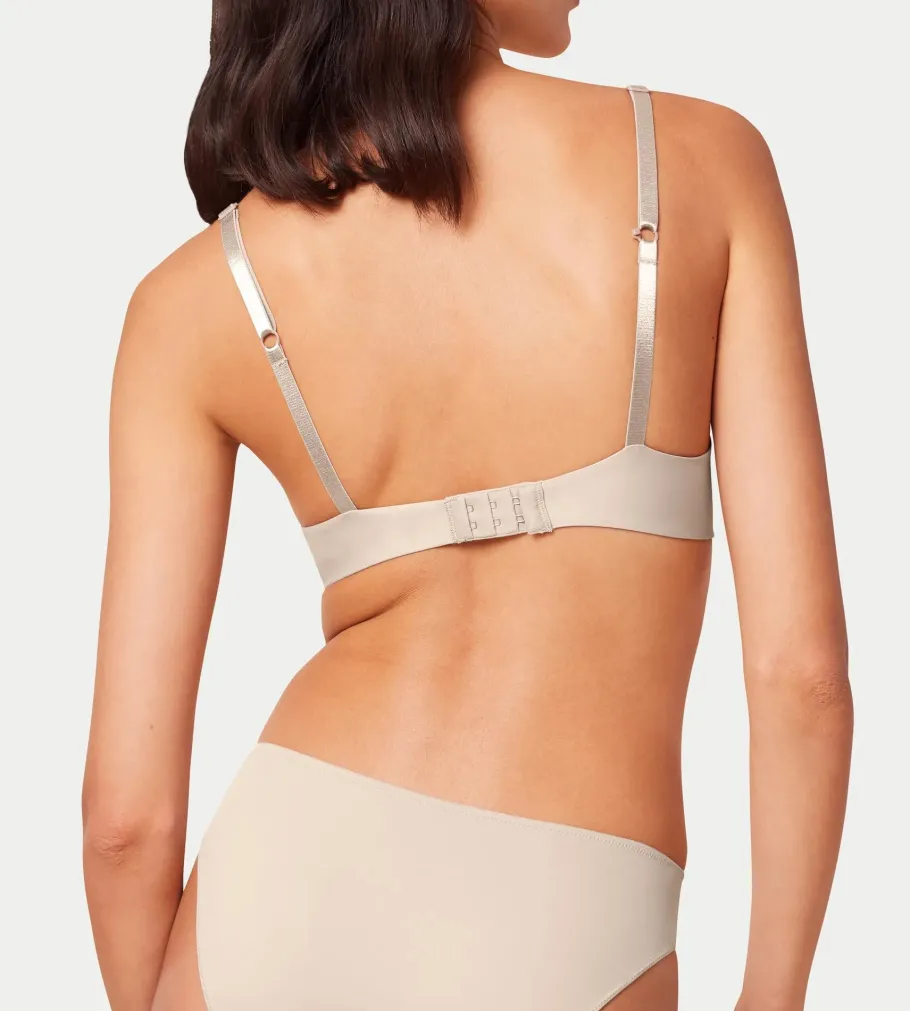 Fuller Cups|Underwired Bras>Triumph PURE MICRO CameoBeige