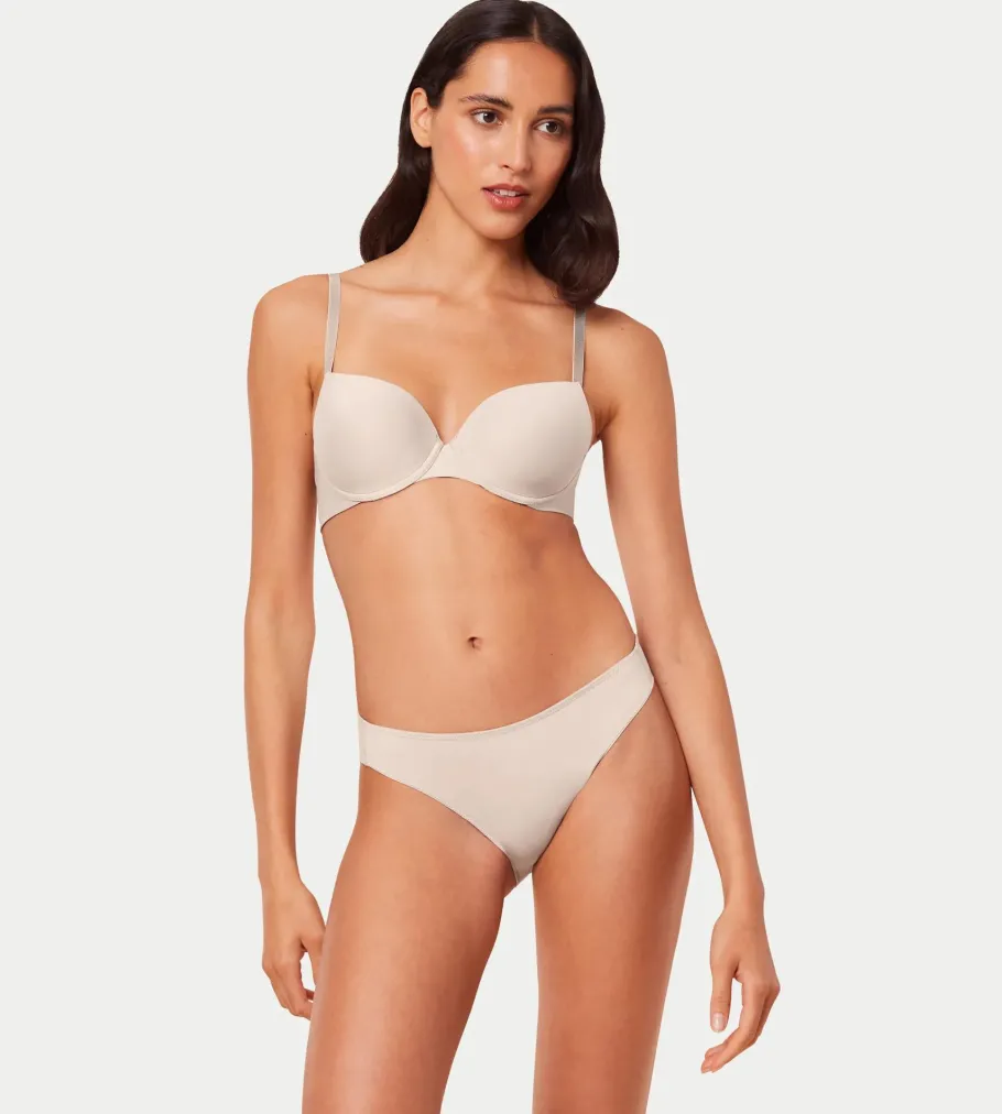 Fuller Cups|Underwired Bras>Triumph PURE MICRO CameoBeige