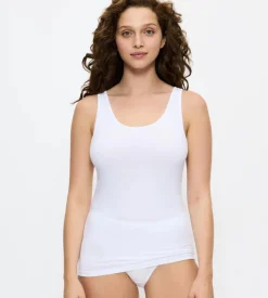 Camisoles, Vests, Tops>Triumph SENSE OF COTTON White
