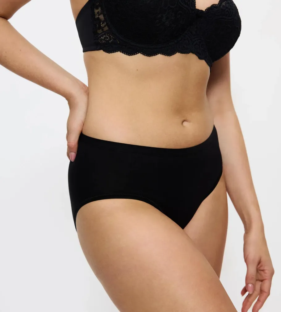 High Waisted>Triumph SENSE OF COTTON Black