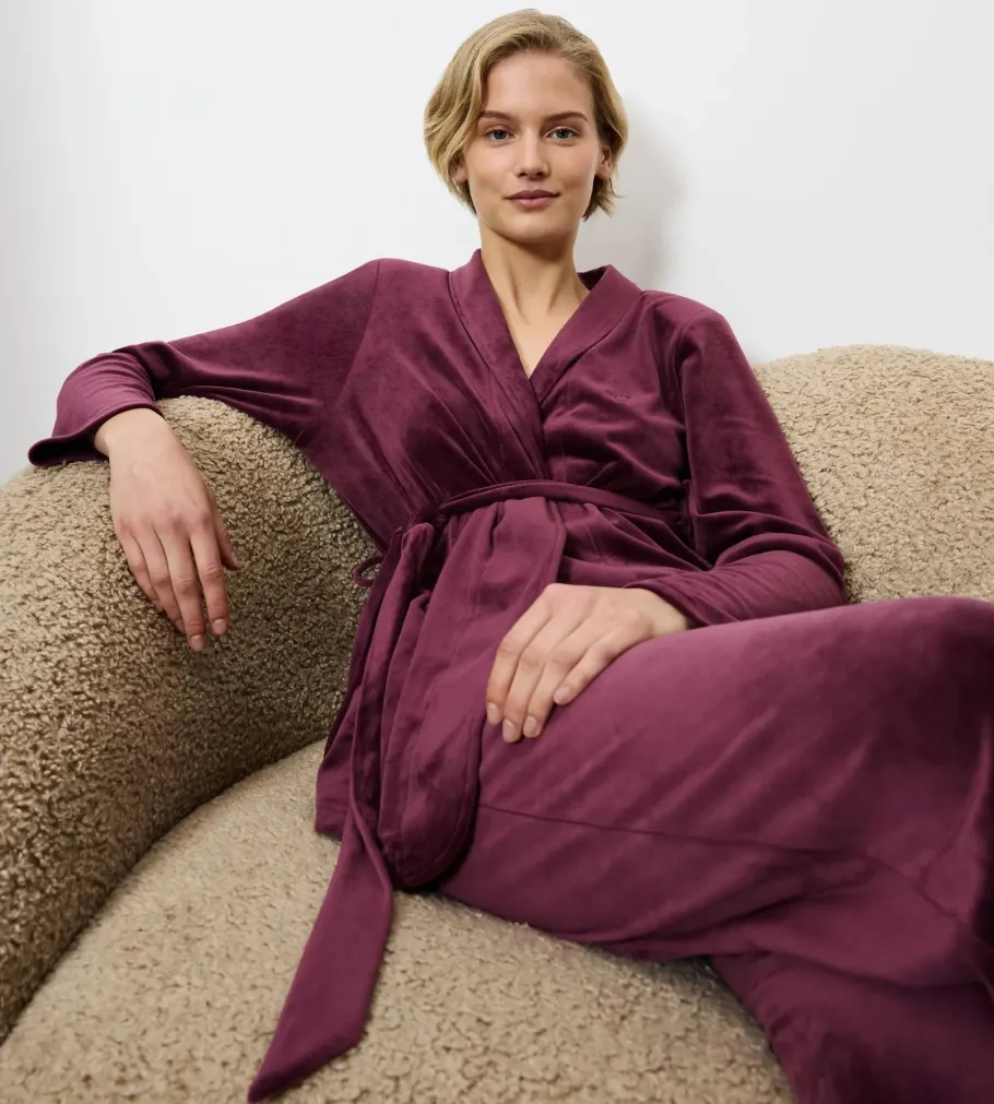 Robes>Triumph SENSUAL VELOUR Burgundy