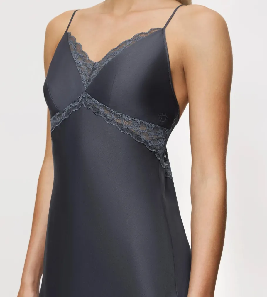 Nightdresses|Camisoles, Vests, Tops>Triumph SILKY SENSUALITY PebbleGrey