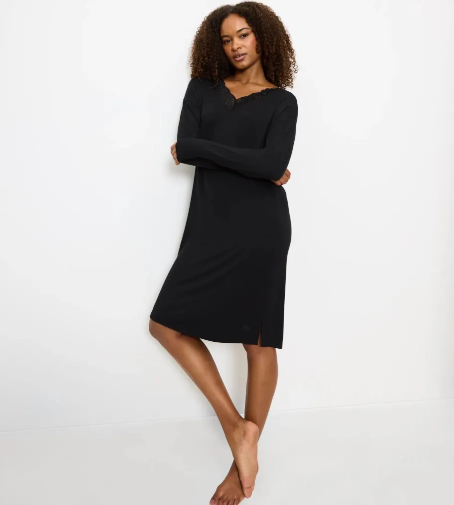 Nightdresses>Triumph TIMELESS SENSUALITY Black