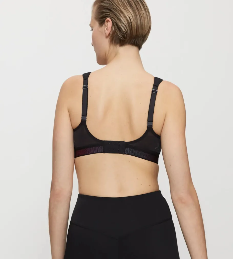 Fuller Cups|Non-wired Bras>Triumph TRIACTION CARDIO CLOUD Black