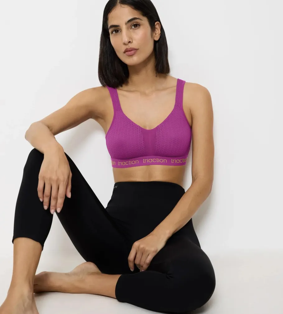 Fuller Cups|Non-wired Bras>Triumph TRIACTION ENERGY LITE Grape