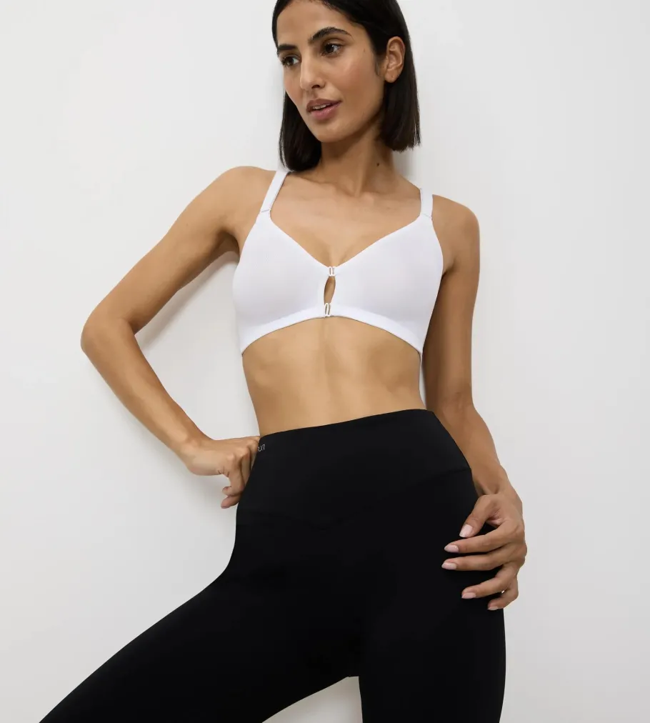 Non-wired Bras|Unpadded Bras>Triumph TRIACTION FITNESS White