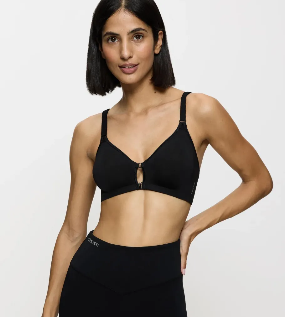 Non-wired Bras|Unpadded Bras>Triumph TRIACTION FITNESS Black