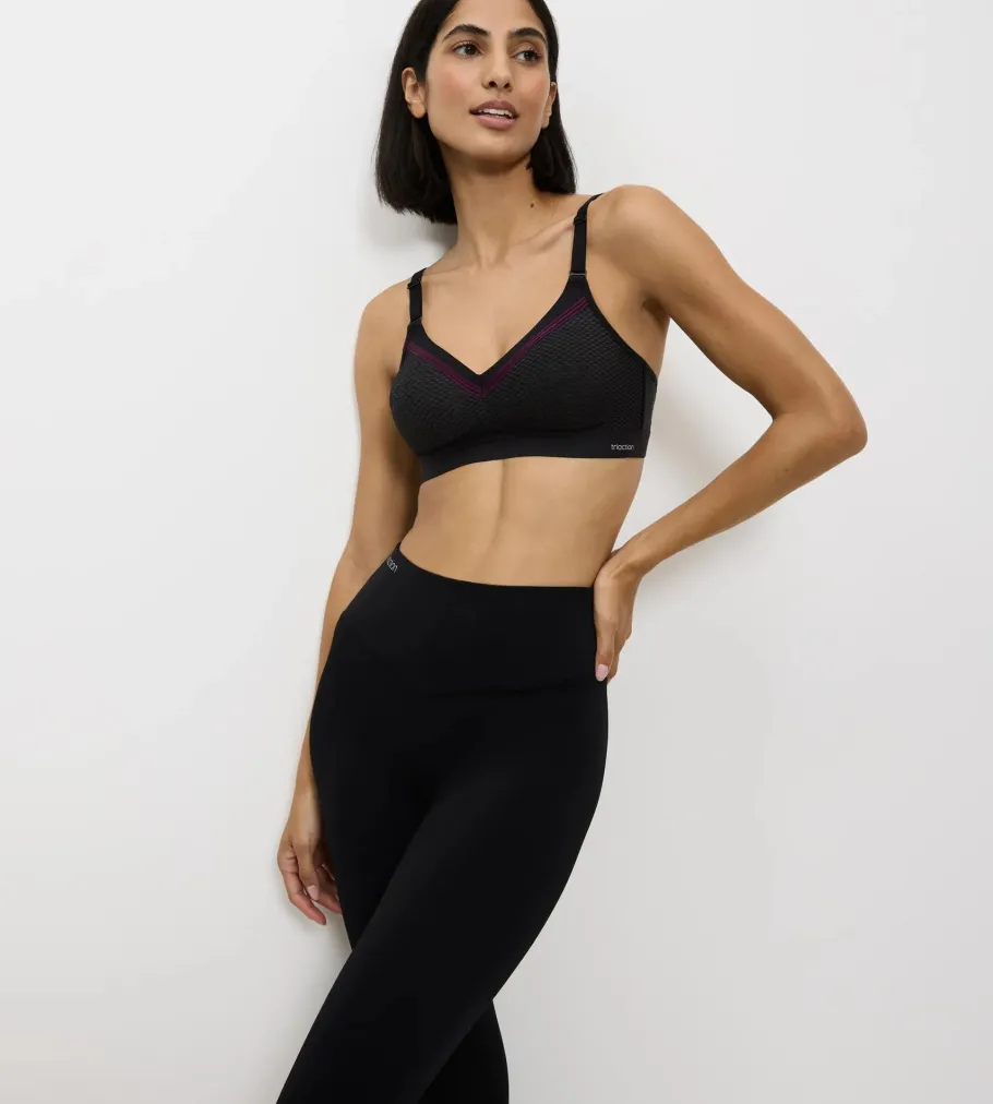Fuller Cups|Non-wired Bras>Triumph TRIACTION FREE MOTION Black