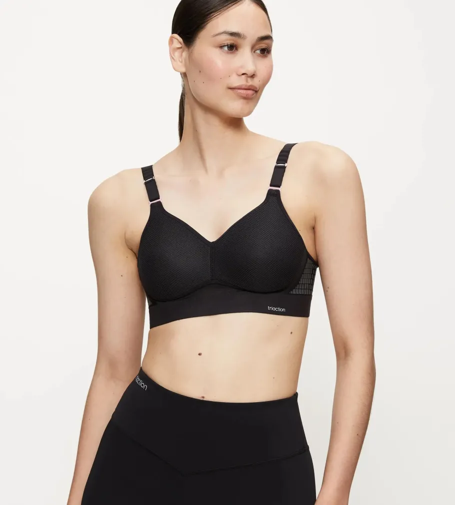 Fuller Cups|Non-wired Bras>Triumph TRIACTION HYBRID LITE Black