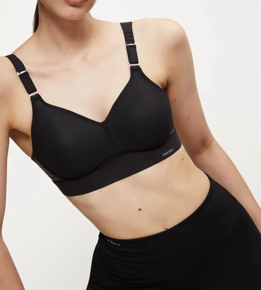 Fuller Cups|Non-wired Bras>Triumph TRIACTION HYBRID LITE Black