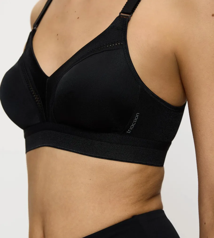 Non-wired Bras|Unpadded Bras>Triumph TRIACTION WORKOUT Black