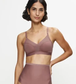 Non-wired Bras|Unpadded Bras>Triumph SHAPE SMART RoseBrown