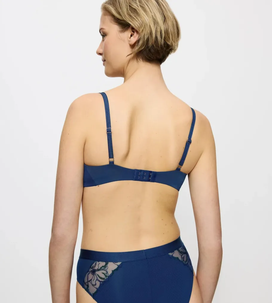 Fuller Cups|Underwired Bras>Triumph WILD AZALEA FLORALE DeepWater