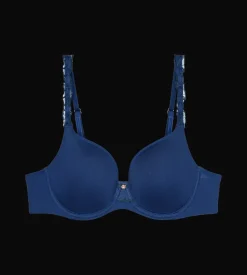 Fuller Cups|Underwired Bras>Triumph WILD AZALEA FLORALE DeepWater
