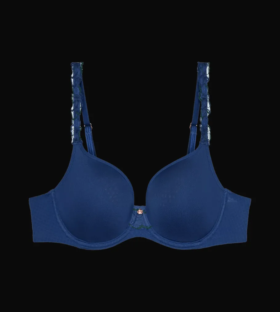 Fuller Cups|Underwired Bras>Triumph WILD AZALEA FLORALE DeepWater