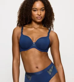 Fuller Cups|Underwired Bras>Triumph WILD AZALEA FLORALE DeepWater