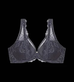 Fuller Cups|Underwired Bras>Triumph WILD PEONY FLORALE PebbleGrey