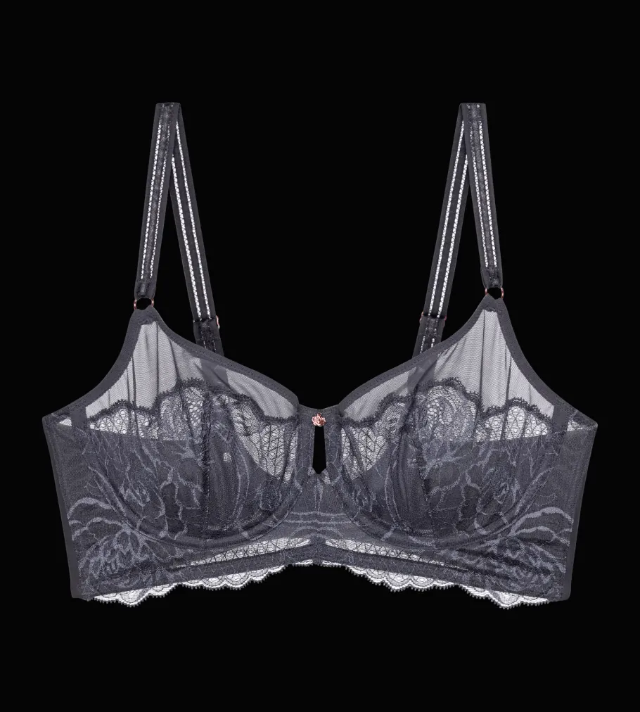 Minimizer Bras|Fuller Cups>Triumph WILD PEONY FLORALE PebbleGrey