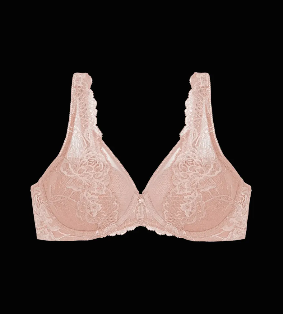 Fuller Cups|Underwired Bras>Triumph WILD PEONY FLORALE PinkPearl