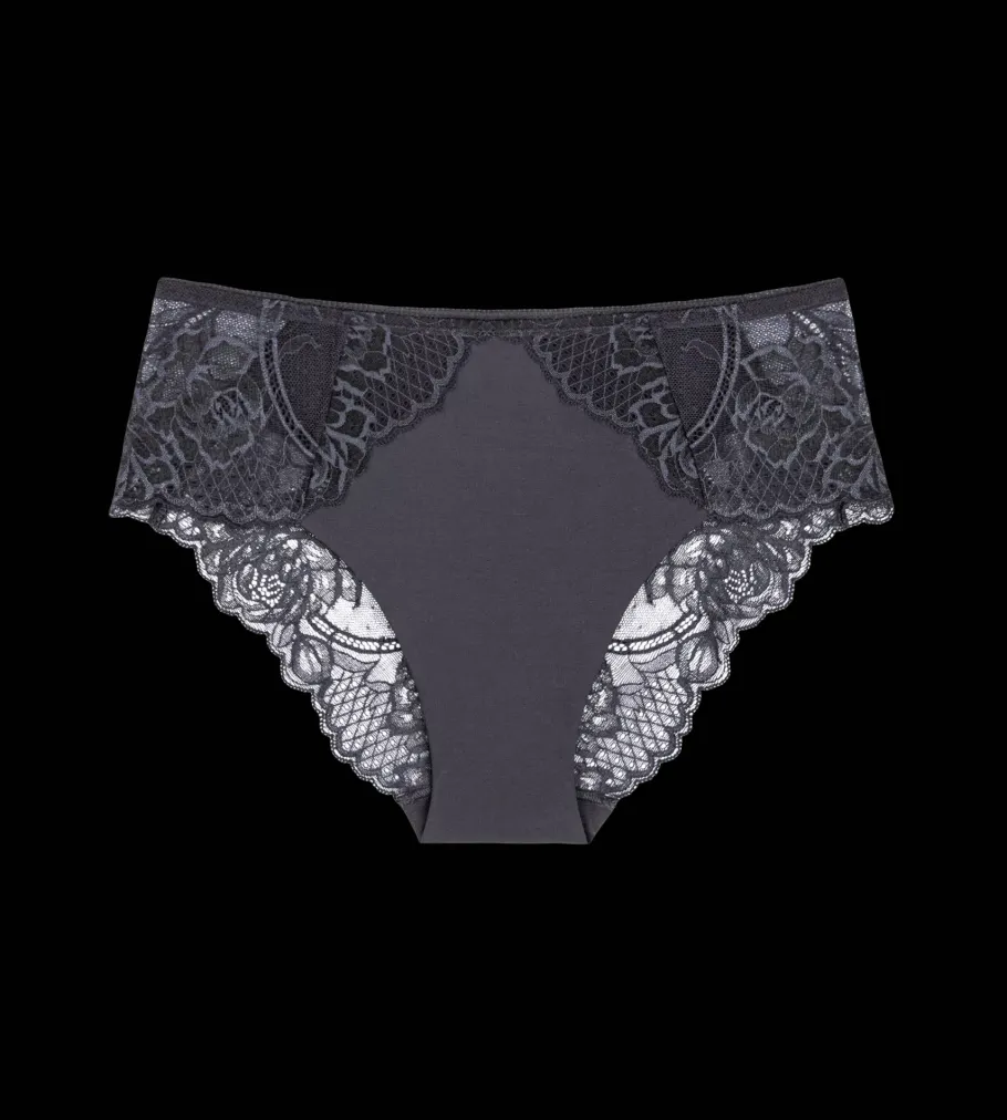 High Waisted|Seamless>Triumph WILD PEONY FLORALE PebbleGrey