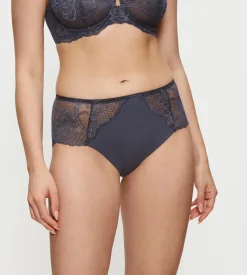 High Waisted|Seamless>Triumph WILD PEONY FLORALE PebbleGrey
